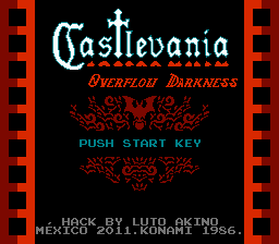 Castlevania - Overflow Darkness Title Screen